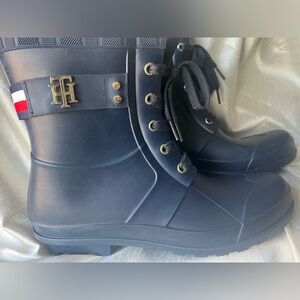 Tommy Hilfiger Dark Blue Rain Boots